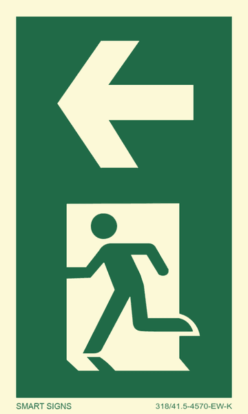 Pil vänster för pelare/stolpe, Aluminium